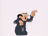 animation animation production cel of a man pointing at something