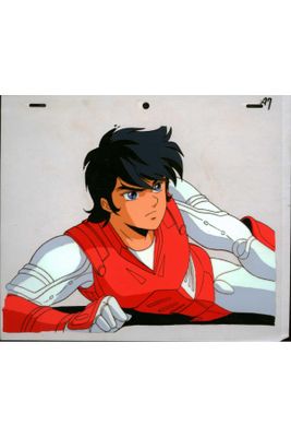 an image of a picture of a man in a red vest and white shirt