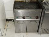 a stove and a sink in a small kitchen