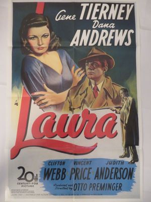 une vieille affiche du film « Laura »