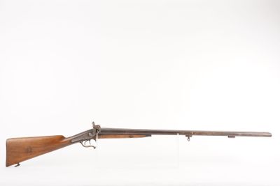 France Fusil de chasse à piston Crosse bois, platine arrière…