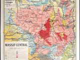 an old map of the french region of massie central