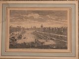 painting of a view of a river with boats and buildings