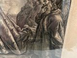 a picture of a painting of a man holding a sword
