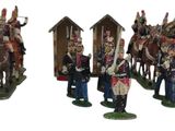 de nombreuses figurines de soldats rassemblées les unes à côté des autres