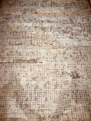Tapis moderne noué main couleur bleu claire et gris 240 x 17…