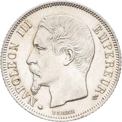 l'image d'une pièce d'argent sur laquelle figure le visage d'un homme