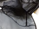 a close up of a bag with a zipper on it