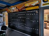 an image of a wall of mailboxs in a building