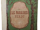 an old book with a picture of a tree on it