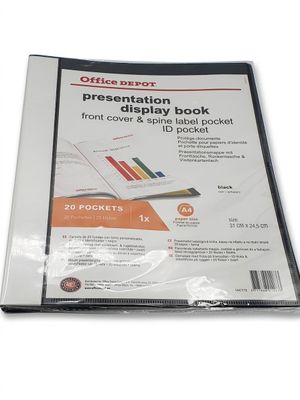 OFFICE DEPOT - Protège-documents A4 - 20 pochettes - Couvert…