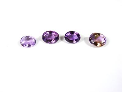 4 améthystes ovales 27.55 cts 21.4x17.6x11.2 n°29022669