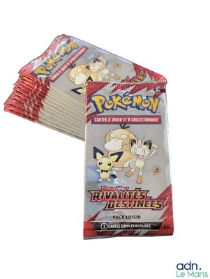 a pack of pokemon trading cards sitting on top of each other