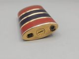 an image of a red, blue, and gold ring
