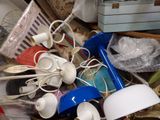 a pile of assorted items sitting on top of a table