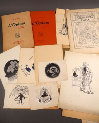 un assortiment de vieux livres illustrés, posés sur une table