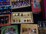 a lot of toys and books on the table