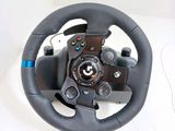 a steering wheel that is sitting on a table
