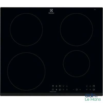 une plaque de cuisson noire avec quatre brûleurs et quatre brûleurs
