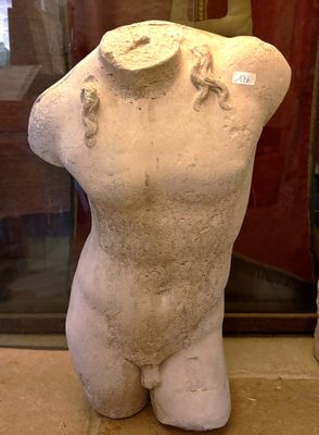 Buste masculin en pierre reconstituée H 85cm - Photo 1