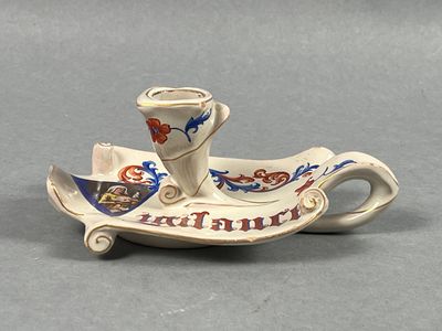 Emile GALLE (Lorraine). Bougeoir à main parlant en forme de … - Photo 1