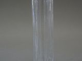 a clear glass that is sitting on a table