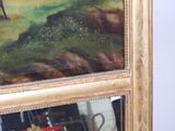 a picture of a painting of a horse in a field