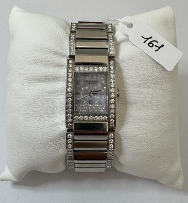 Montre en acier, signée - CHARRIOL - MEGEVE - Cadran Nacre, …