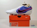 Chaussures de football Nike Tiempo IV FG - blanc / bleu / rose