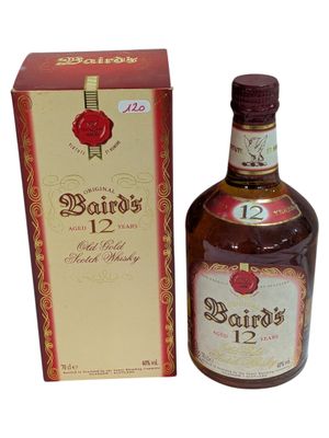 the bottle is next to the box of the liquor