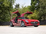 the mercedes sls amg roadsee is parked in a parking lot