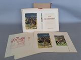 trois livres avec des images de chevaux sur la couverture, posés sur une table