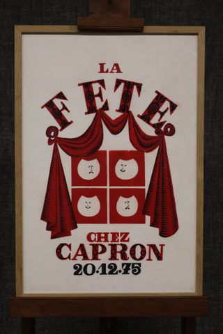 Roger CAPRON (1922-2006) - Rare affiche originale au pochoir à l’...