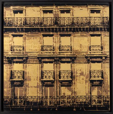 an image of a picture of a building with balconies on the balconies