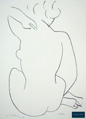 un dessin représentant une femme assise par terre