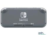 the nintendo switch lite is shown with a gray cover