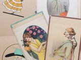 many cards that have pictures of women on them