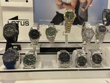 a lot of watches on display in a store