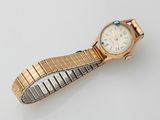 rolex a lady ' s 18ct gold and diamond set bracelet watch