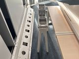 a picture of a room with a ladder in it