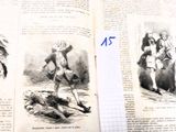 deux pages d'un vieux livre comportant des illustrations représentant des personnes