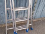 a ladder that is leaning up against a wall