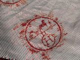 a close up of a piece of cloth with a design on it