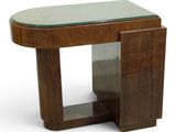 an image of a small table with a glass top