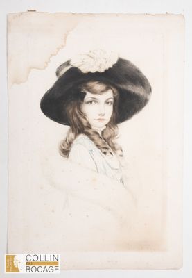 Maurice MILLIERE (1871-1946) Jeune fille