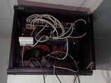 a black box with wires and wires in it