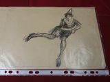 un dessin représentant un homme, réalisé au crayon sur une feuille de papier