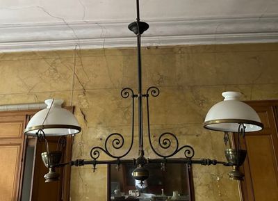 Vendu Sur Designation - Grand Lustre DE Billard Avec Ses Opa…