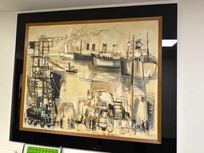 une image d'un tableau sur le mur d'un bâtiment