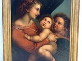 an image of a painting of a woman holding a baby in her arms